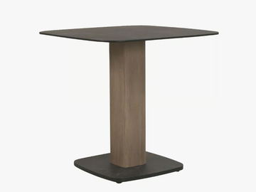 COPENHAGUE - Square wooden garden table by Les Jardins® - view 2